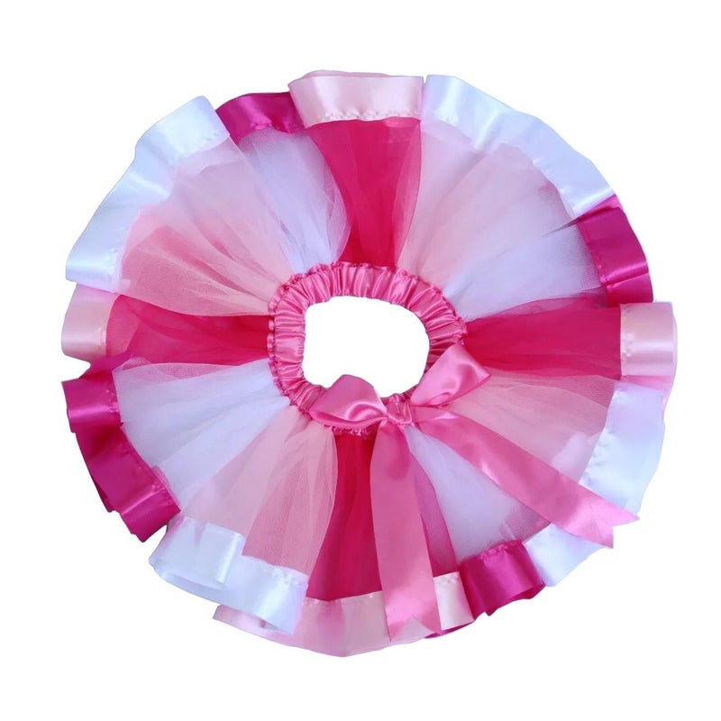 BGFKS LayeredTulle Rainbow Tutu Skirt for Newborn Baby Girls 1st Birthday Photography Outfit Sets. - Image 2